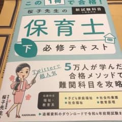 この1冊で合格! 桜子先生の保育士 必修テキスト 下のサムネイル