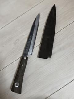 ペス様専用 本成寺修司 作 包丁 剣鉈 シースナイフ 黒打 越後 鋼製包丁 