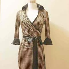新品★ カシュクールワンピース ラップワンピ キャバワンピ 水商売 ミセスのサムネイル