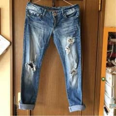 ダメージデニム  ストレッチありMのサムネイル
