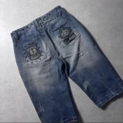 Y2K archive denim half pants gimmick - メルカリ