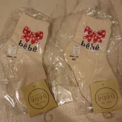 12cm～14cm☆bebeくつした☆2セットのサムネイル