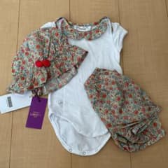 chateau de sable リバティ　ロンパース　帽子　ブルマのサムネイル