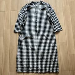 無印良品　チェック　シャツワンピース　Mサイズのサムネイル