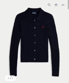 Polo Ralph Lauren ケーブルニット 長袖 ネイビー M