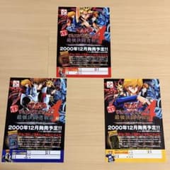 遊戯王　最強決闘者戦記　予約用紙　3枚セット　ポスター 遊戯王 最強決闘者戦記4 ポスター 予約用紙 遊戯 海馬 城之内 三幻神
