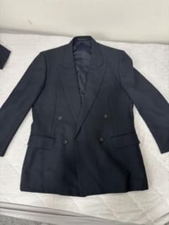 Burberry ダブルブレスト　セットアップ　スーツ　ネイビー　AB6 XL S330/美品 90s BURBERRY ダブルスーツ ツイード AB6 紺 - メルカリ