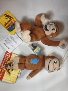 おさるのジョージCurious George ぬいぐるみ 約15cm タグ付きのサムネイル