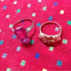 pink tourmaline and Hawaiian pinky ringのサムネイル