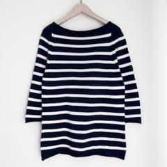 ドゥロワー購入　定番YURI PARK ユリパーク　クルーネックニット　コットン 定番 YURI PARK ユリパーク コットンボーダーニット ドゥロワー - メルカリ