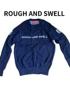 ROUGH AND SWELL カシミヤ100% ニット セーター ネイビー M ROUGH AND SWELL カシミヤ100% ニット セーター ネイビー M - メルカリ