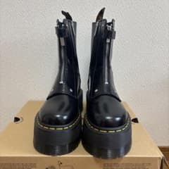 Dr. Martens 厚底ブラック サイドゴアブーツ38のサムネイル