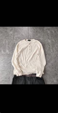 eddie bauer henley neck waffle long　9のサムネイル