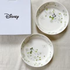 ミッキー＆ミニー パスタ カレー皿 2枚セット Disney グリーンのサムネイル