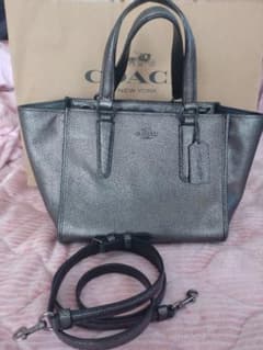 ✨希少✨ コーチ✨ ショルダーバッグ 2way ブロンズ シルバーのサムネイル
