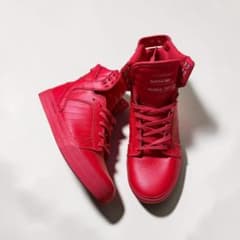 SUPRA MUSKA 001 レッド スープラ ハイカット25.0cm
