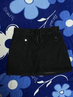 GRL インパン付き ブラックデニム タイト ミニスカートのサムネイル