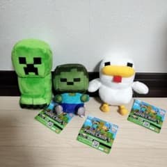 マインクラフト　マイクラ　ぬいぐるみ　赤ちゃんゾンビ　ニワトリ　クリーパー