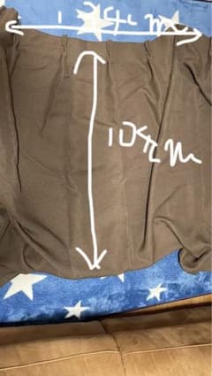 ブラウン カーテン高さ104cm長さ134cmのサムネイル