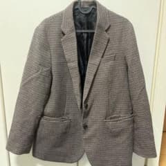 UNIQLO 千鳥柄シングルジャケット　ブラウンのサムネイル