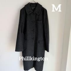 ⭐️6/7まで限定価格‼️フィルキントン/グレー/ストレートロングコート/Mのサムネイル