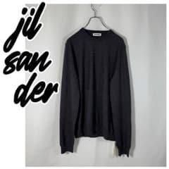 【定価12.8万】JILSANDER ドッキング セーター クルーネック グレー 定価12.8万】JILSANDER ドッキング セーター クルーネック グレー