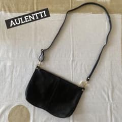 AULENTTI ショルダーバッグ インナーバッグ 本革 黒色 イタリア製 