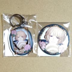 DMM 스크래치 일혈비걸 뱅케츠 아크릴 키홀더 캔 배지 나리히라