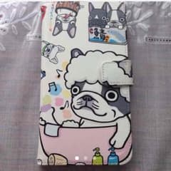 アミコ様専用☆フレンチブルドッグ iPhone6 Plus 手帳型ケースのサムネイル