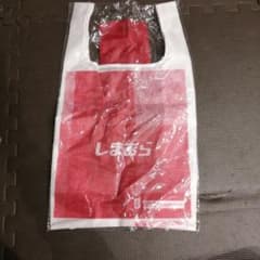 しまむら エコバッグ 赤/白のサムネイル