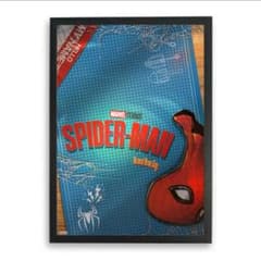 Immediate shipping available. Spider-Man poster, framed.