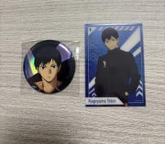 ハイキュー 影山飛雄 オーロラ 缶バッジ 10周年記念展 クリアカード