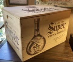 スーパーニッカ ウイスキー ヴィンテージ 木箱 酒 昭和 レトロ 収納 ボックス スーパーニッカ ウイスキー ヴィンテージ 木箱 酒 昭和 レトロ
