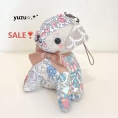 わんこちゃん⚮̈﻿ ミナペルホネン リバティ ぬいぐるみ ストラップ