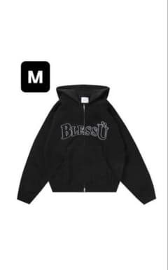 ブレスユー ジップパーカー ブラック M BlessU BlessU ジップアップパーカー ブラック M ブレスユー｜Yahoo!フリマ