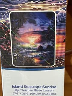 Diamond Art Club Island Seascape Sunrise