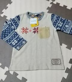 未使用【110㎝】キムラタン ラキエーベ ロングスリーブTシャツ カットソーのサムネイル