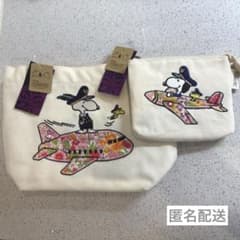 激レア】 ANA限定 スヌーピー リバティ トートバッグとポーチ | Mercari