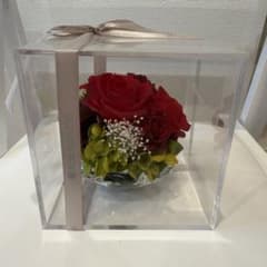 SOBI FLOWERS プリザーブドフラワー アクリルケース入りのサムネイル