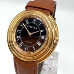 美品 シチズン 4-013174 21石 手巻 ローマン ブラック文字盤 GP 美品 シチズン 4-013174 21石 手巻 ローマン ブラック文字盤 GP - メルカリ