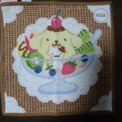 FEILER ポムポムプリン プリンアラモード ハンカチ 【新品・タグ付き