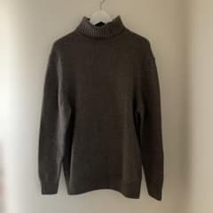 ZARA タートルネックニット ダークグレー XLサイズのサムネイル