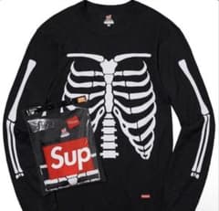 と*ー様 Supreme Hanes Bones Thermal 骨サーマル L - メルカリ