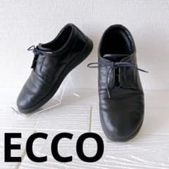 ECCO エコー（36）ビジネスシューズ 革靴 レースアップ ブラック 黒