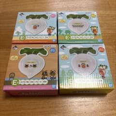 이치 반 쿠지 아츠 렌 도부 츠의 숲 E 상 새끼 새끼 ~ ~ 접시 4 장 세트