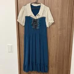 【専用購入者がいらっしゃいます】axes femme ワンピースブルー サイズMのサムネイル