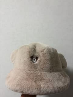 디즈니 미키 파 버킷 모자 베이지