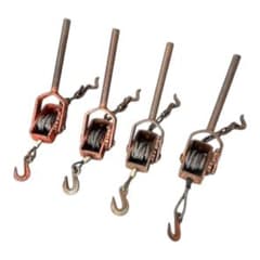 ワイヤー荷締め機 レバーブロック 4点セット ワイヤー10・8㎜ ガッチャ