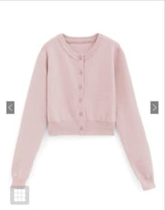 GRL ショート丈ニットカーディガン[an1509] ピンクのサムネイル