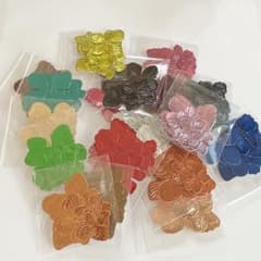 ダイカット クラフトパンチ 寄せ集め 紫陽花 ⑥メタル風(厚口特殊紙